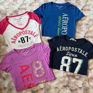 Aeropostale Kids Short Sleeve Tees - Red, Blue, Purple, Navy